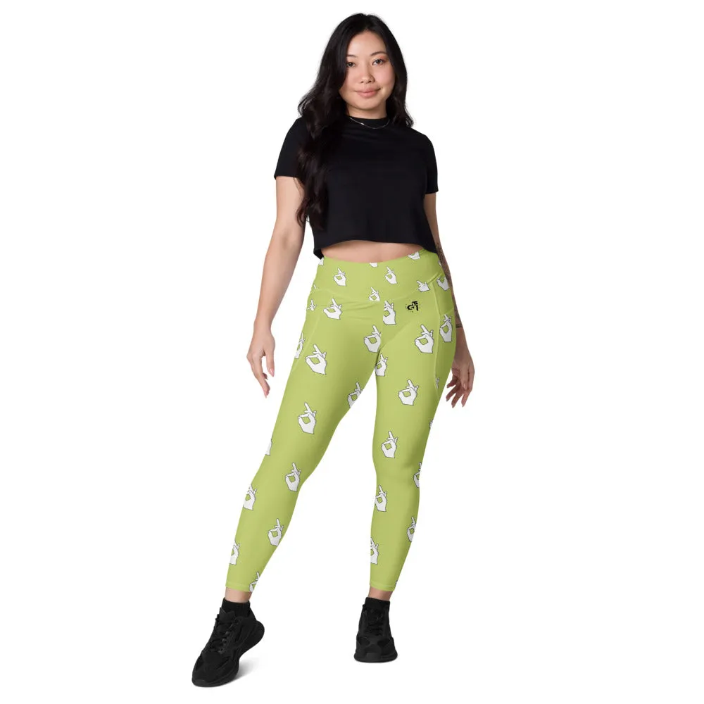 Descendants of The Island Hand pattern Leggings with pockets