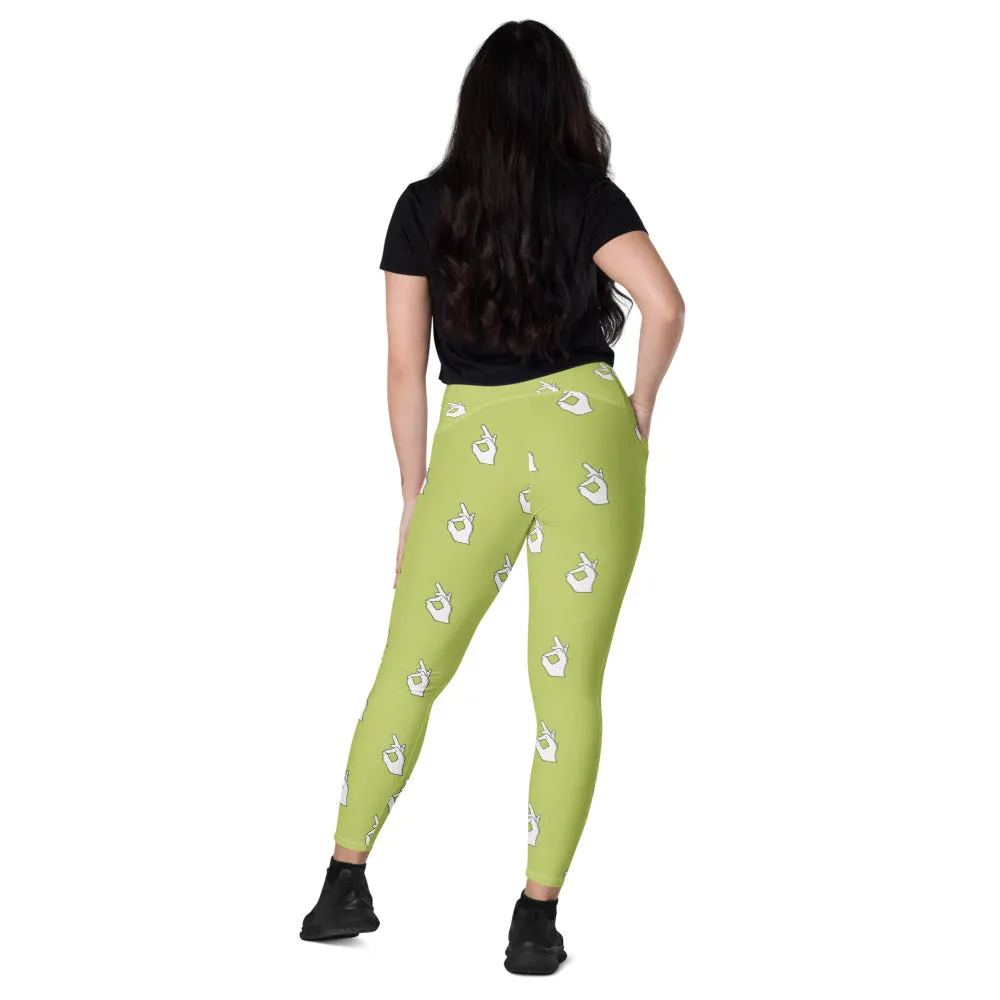 Descendants of The Island Hand pattern Leggings with pockets