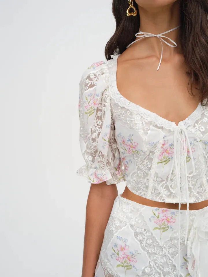 Diana Floral Top