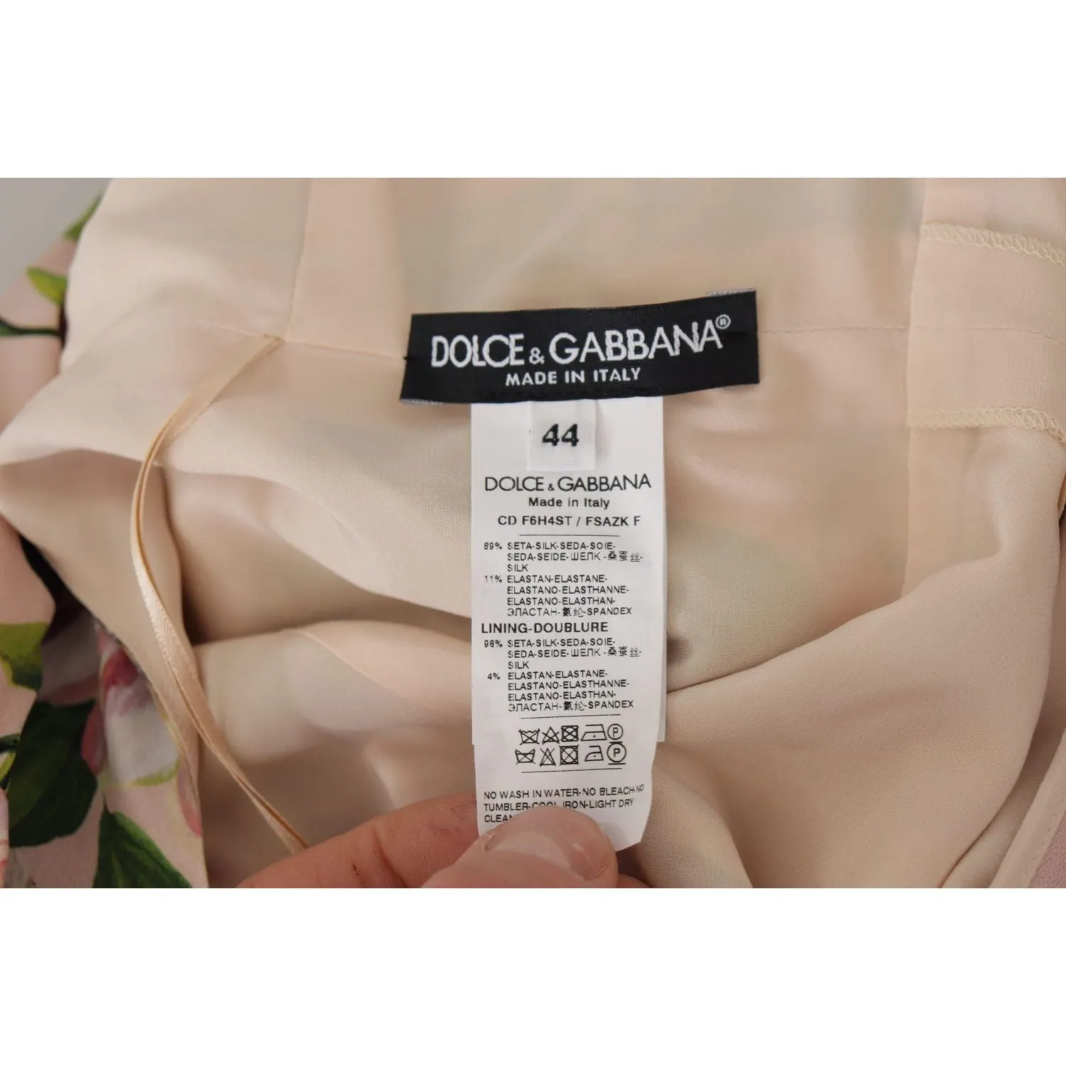 Dolce & Gabbana Elegant Floral Silk Wrap Dress