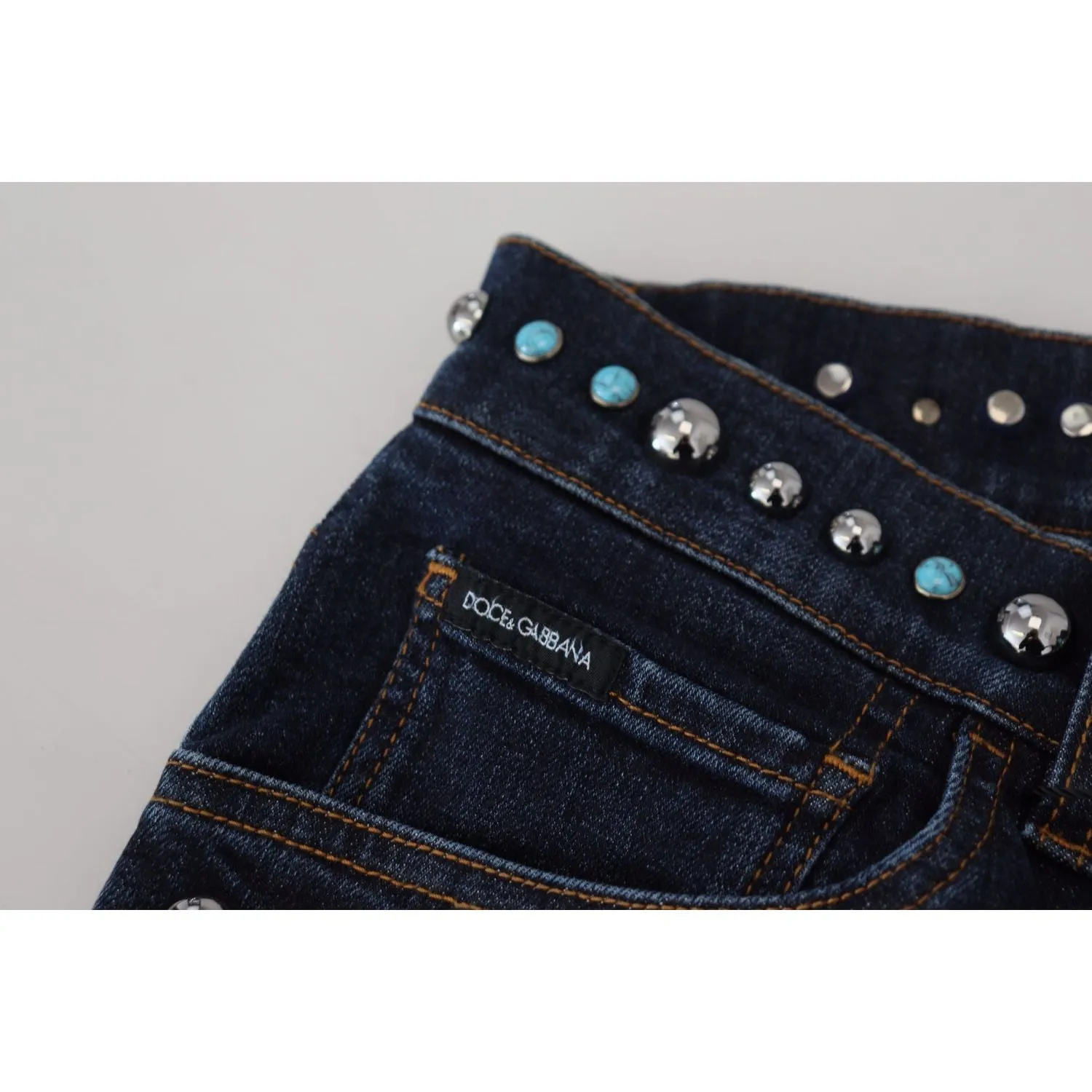 Dolce & Gabbana Studded Opulence Denim Jeans