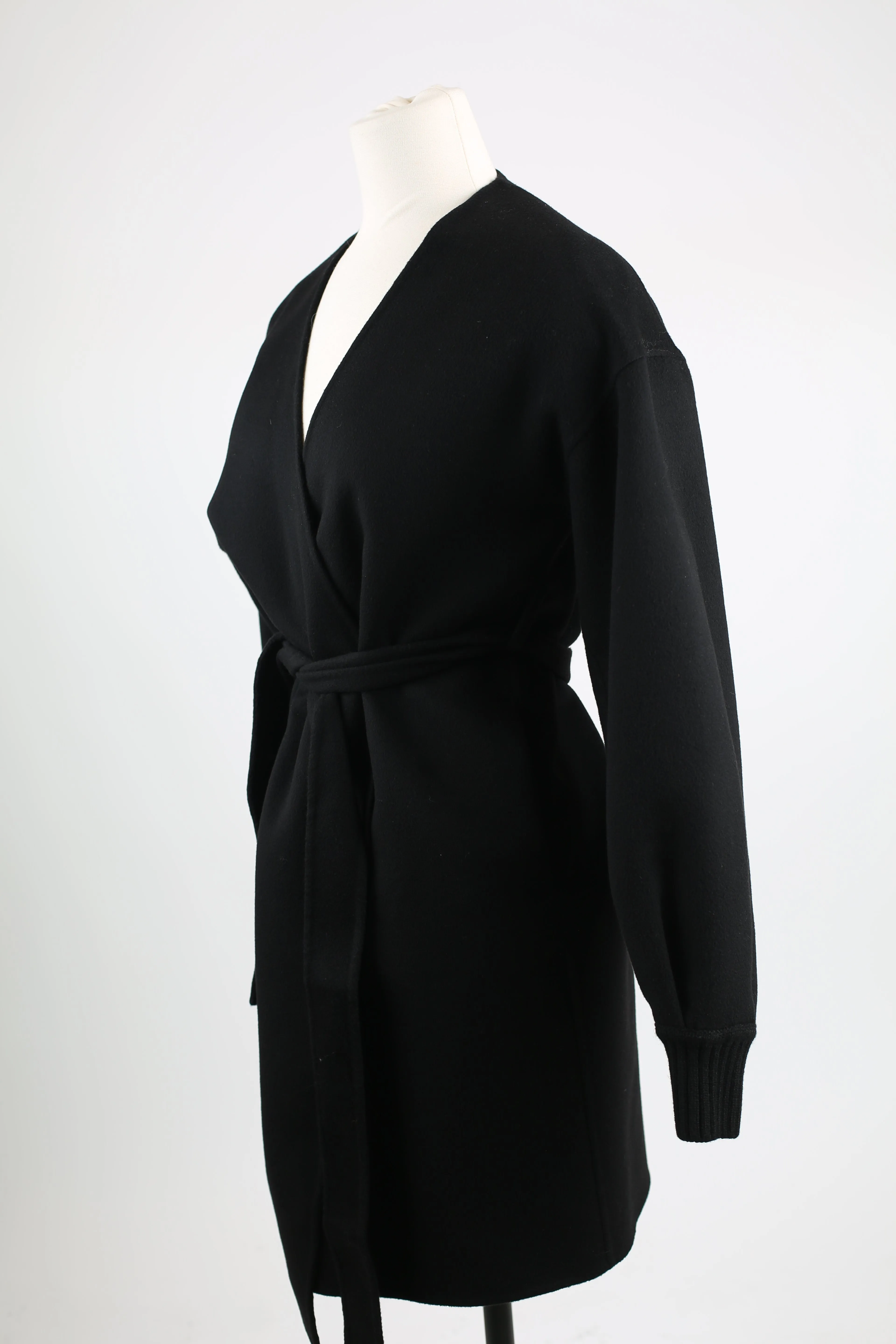 Double Faced Cashmere Belted Dress Coat