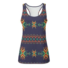 Dreams Of Ancestors Indigo Shade Eco-friendly Women's Tank Top