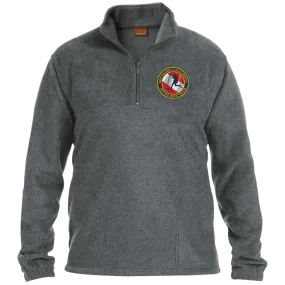 Embroidered 1/4 Zip Fleece Pullover