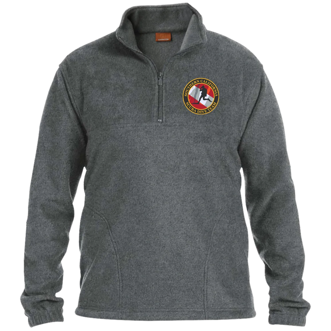 Embroidered 1/4 Zip Fleece Pullover