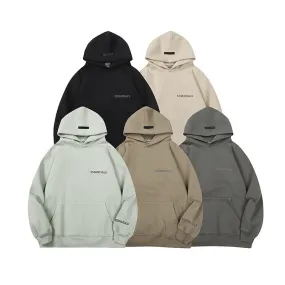 Essentials Chest Letters Printing Hooded Sweatshirts