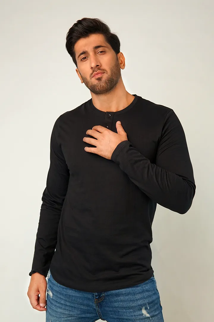 Euphagus Full Sleeve Henley T-Shirt