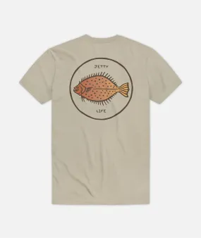 Flounder Tee - Tan