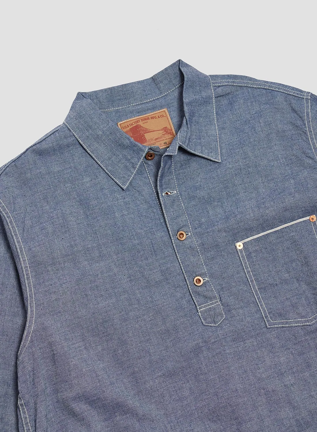 FOB Factory Chambray Pullover Shirt