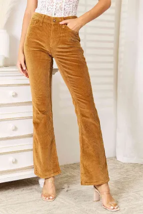 Full Size Mid Rise Corduroy Pants