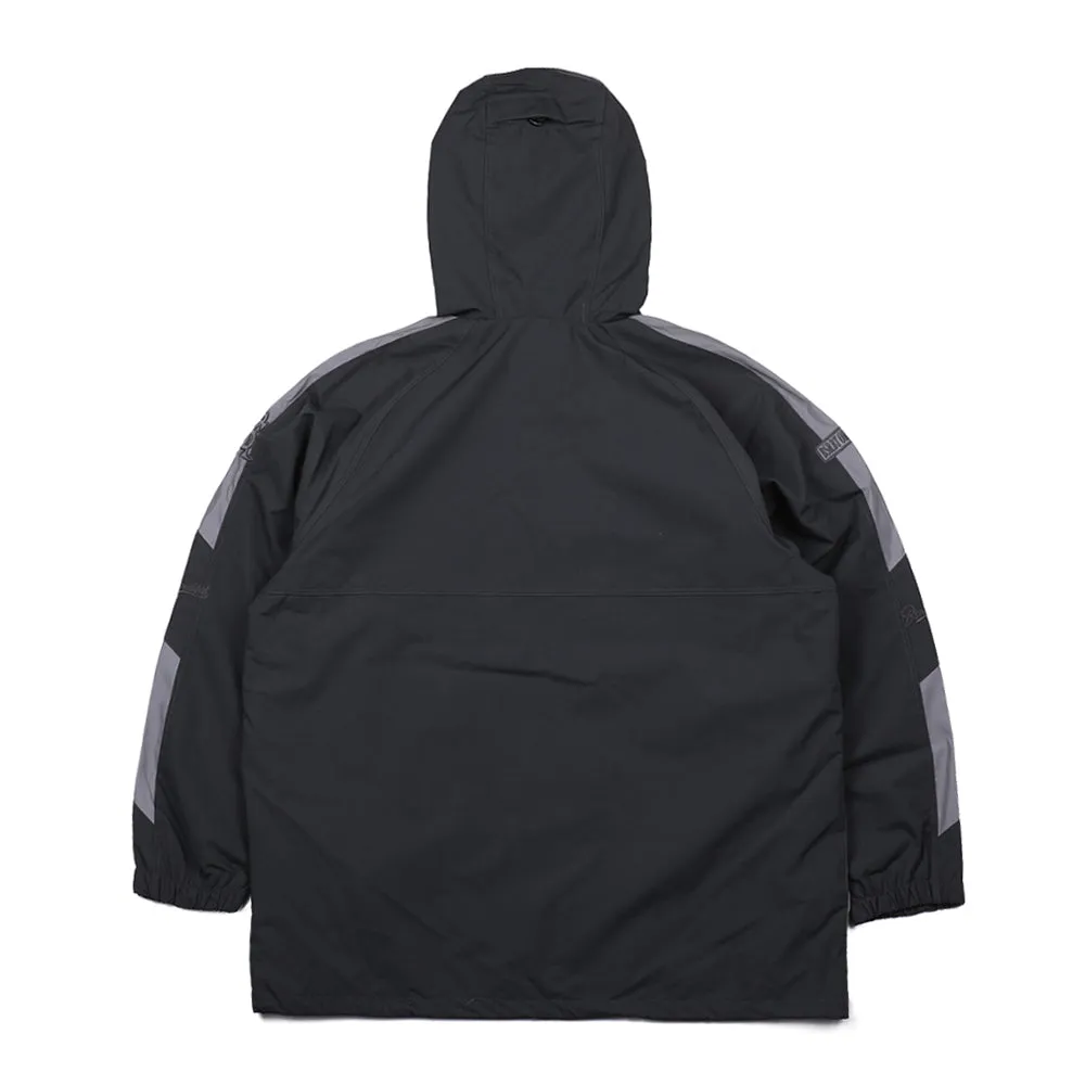 FUTURE REFLECTIVE POINT HOODED ANORAK JACKET CHARCOAL