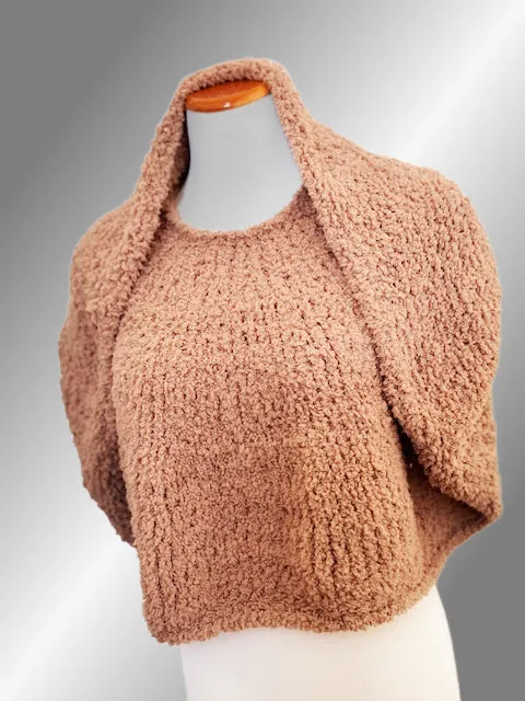 Fuzzy poncho, 25% off