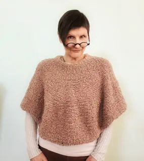 Fuzzy poncho, 25% off