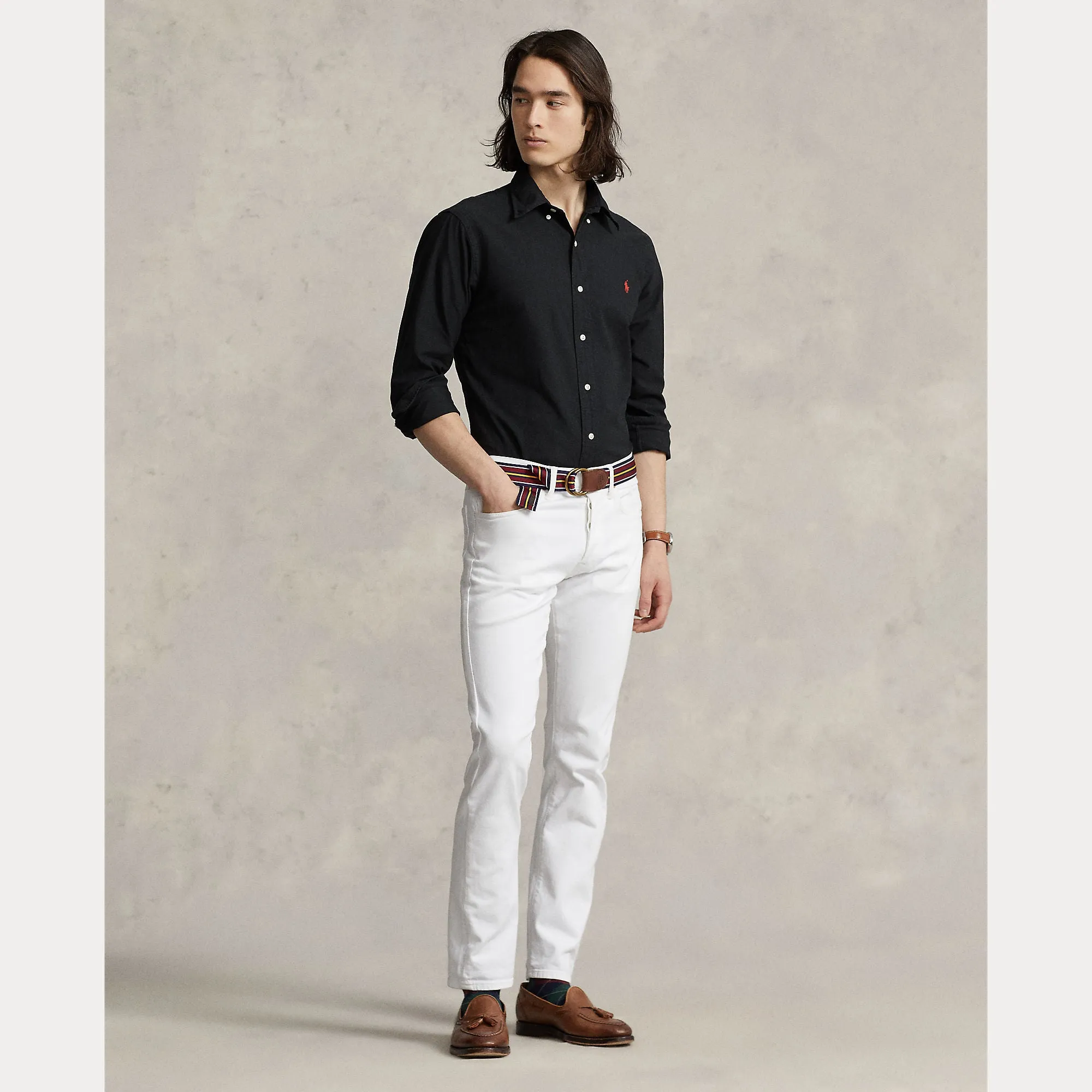 GARMENT-DYED OXFORD SHIRT