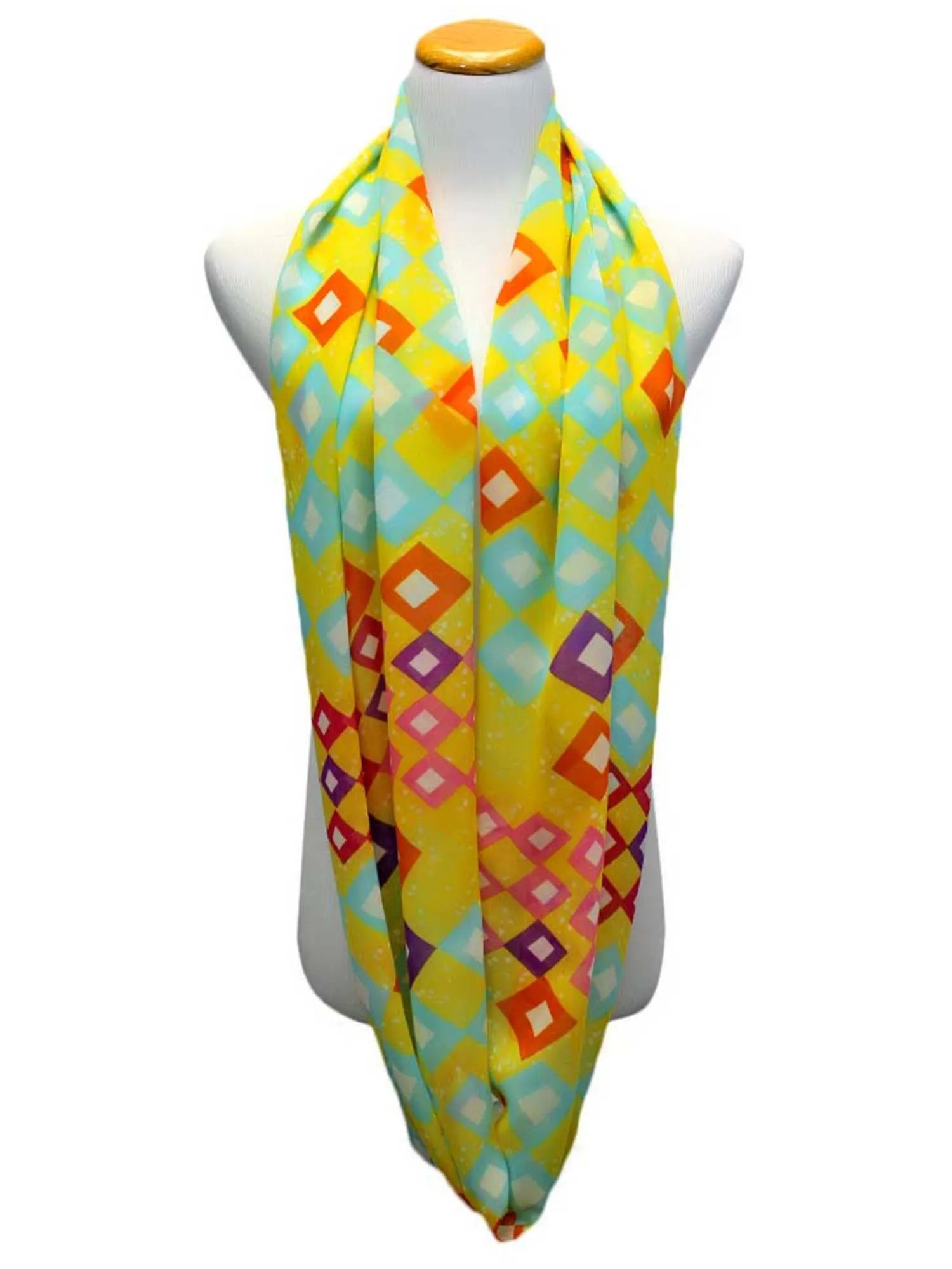 Geometric Pattern Infinity Scarf