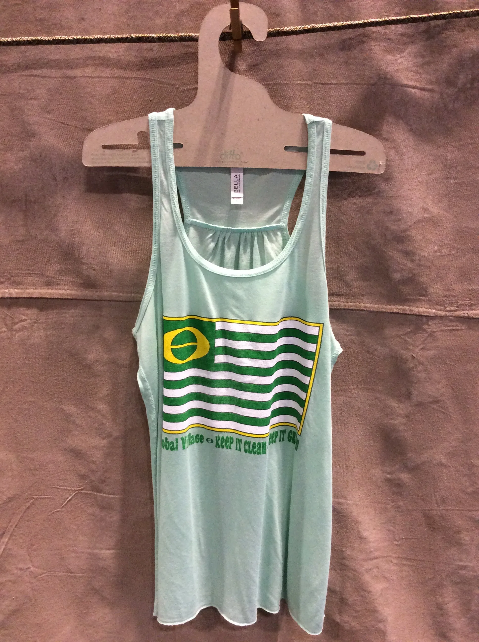 Global Village Ecology Flag Racer Back Tank Top