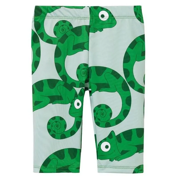 Green Chameleons Swim Leggings - 2 Left Size 8-10 & 10-12 years