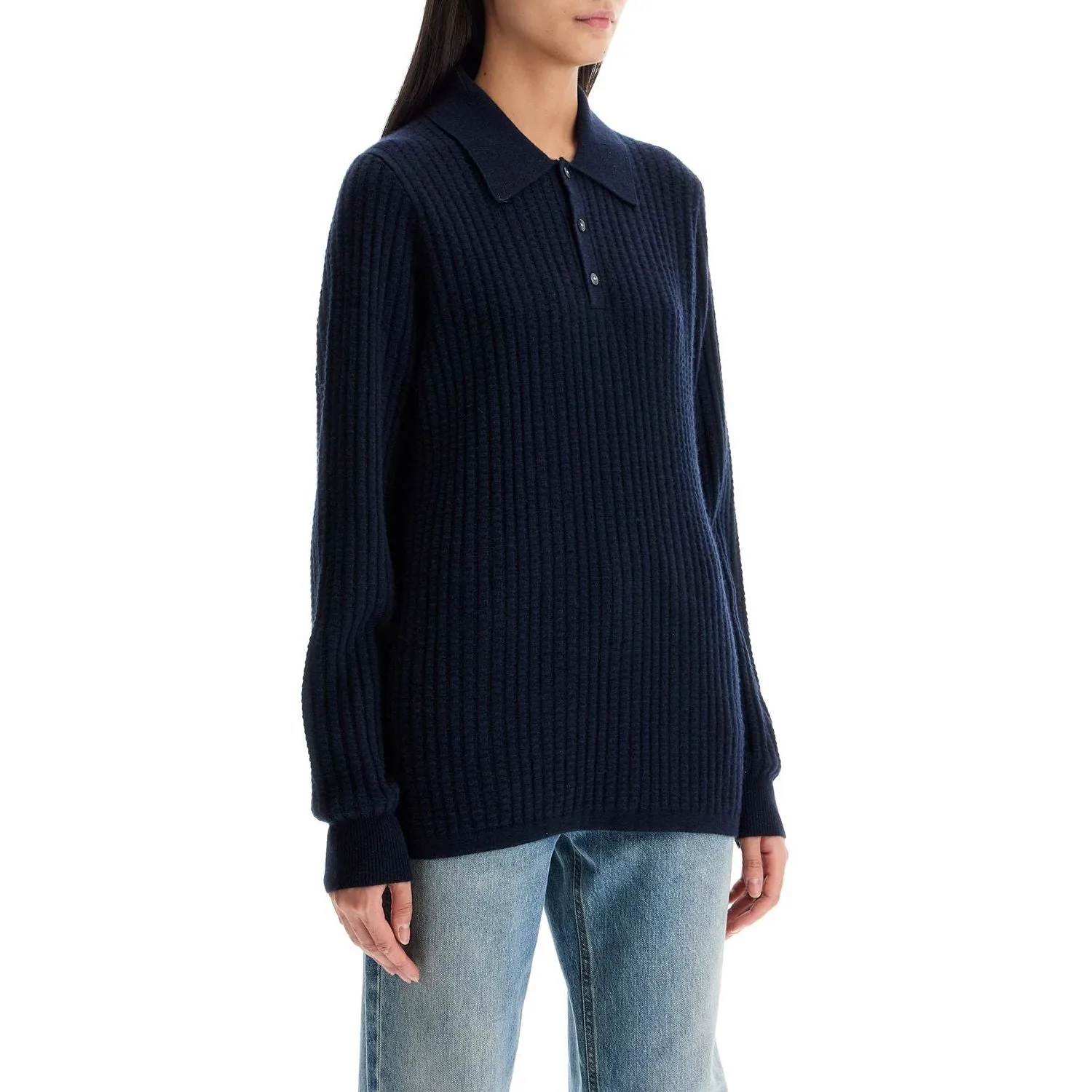 Guest In Residence polo-inspired pullover