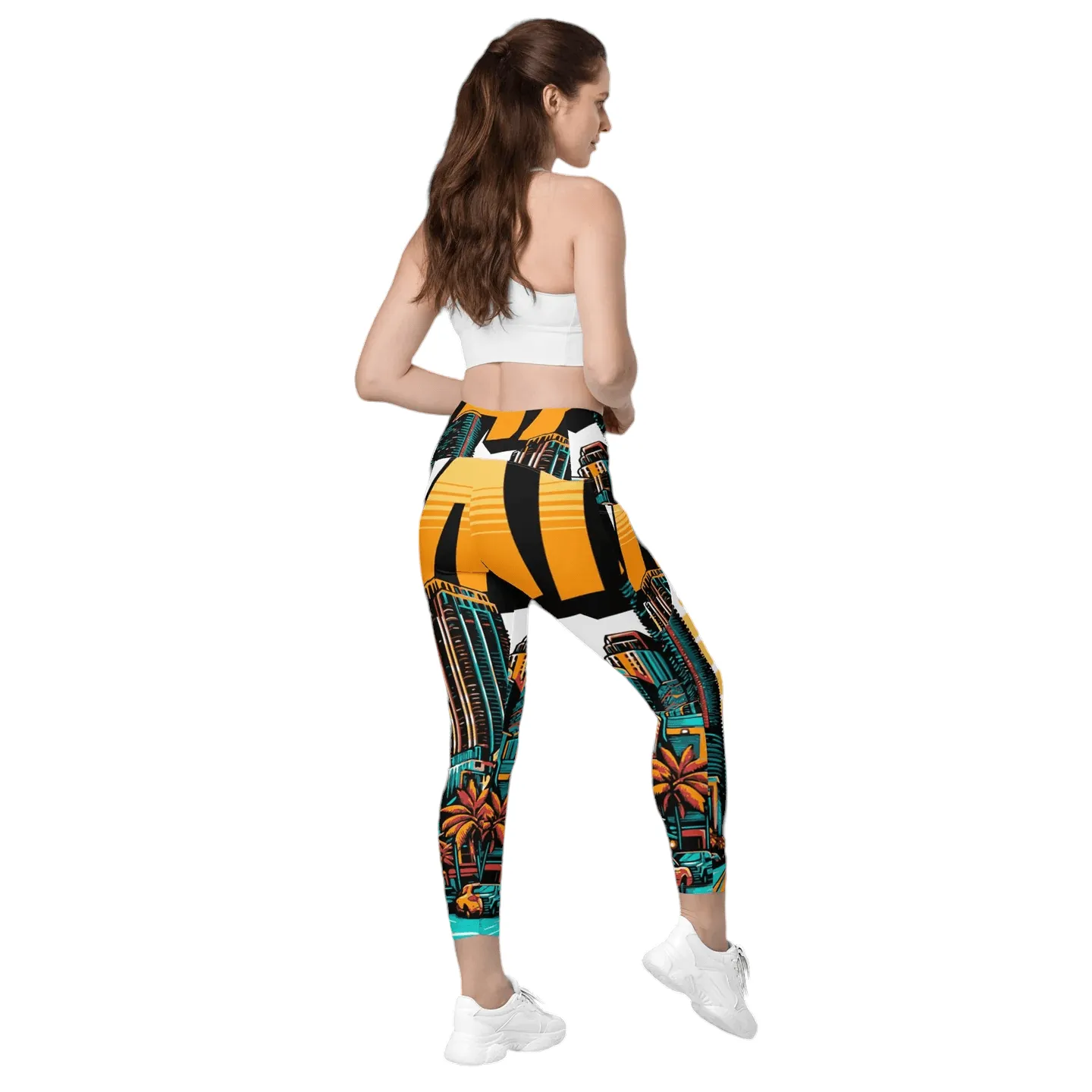 GYMPOLO Crossover leggings with pockets