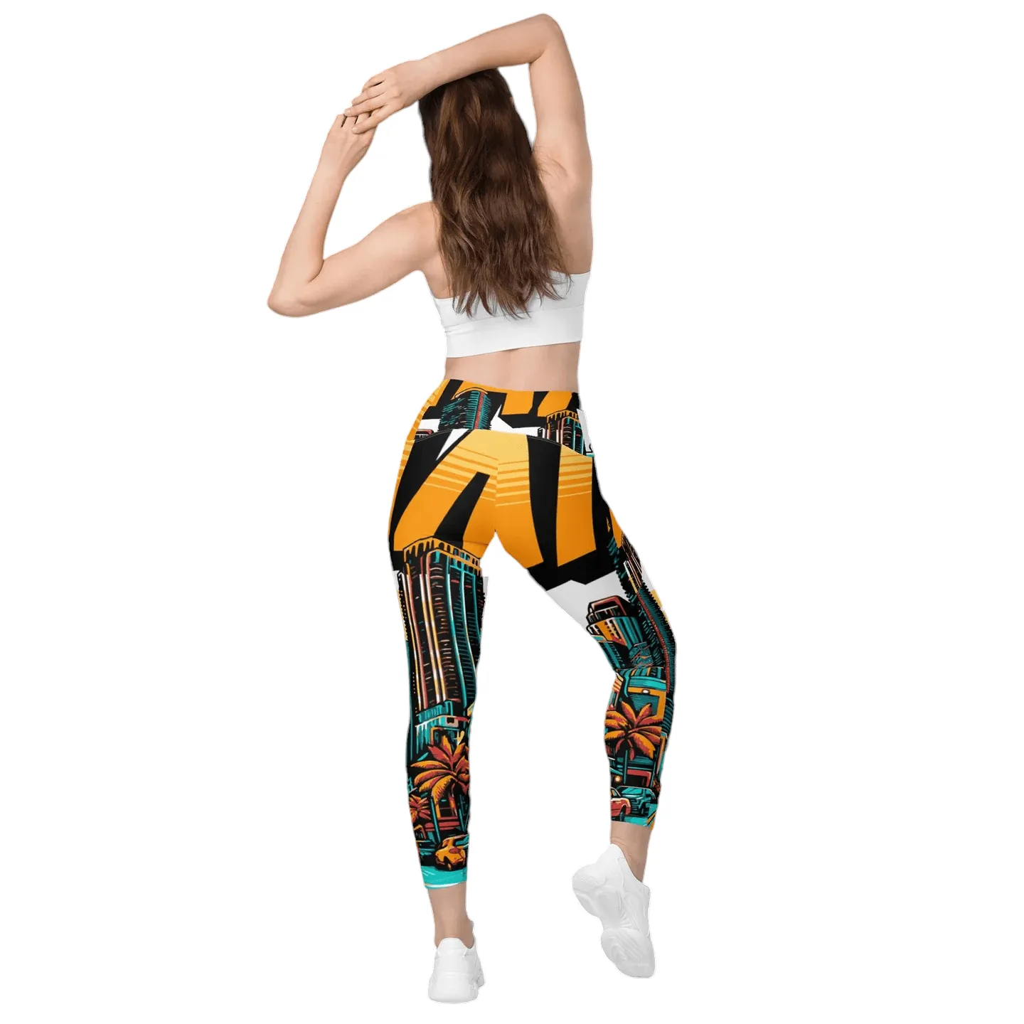 GYMPOLO Crossover leggings with pockets