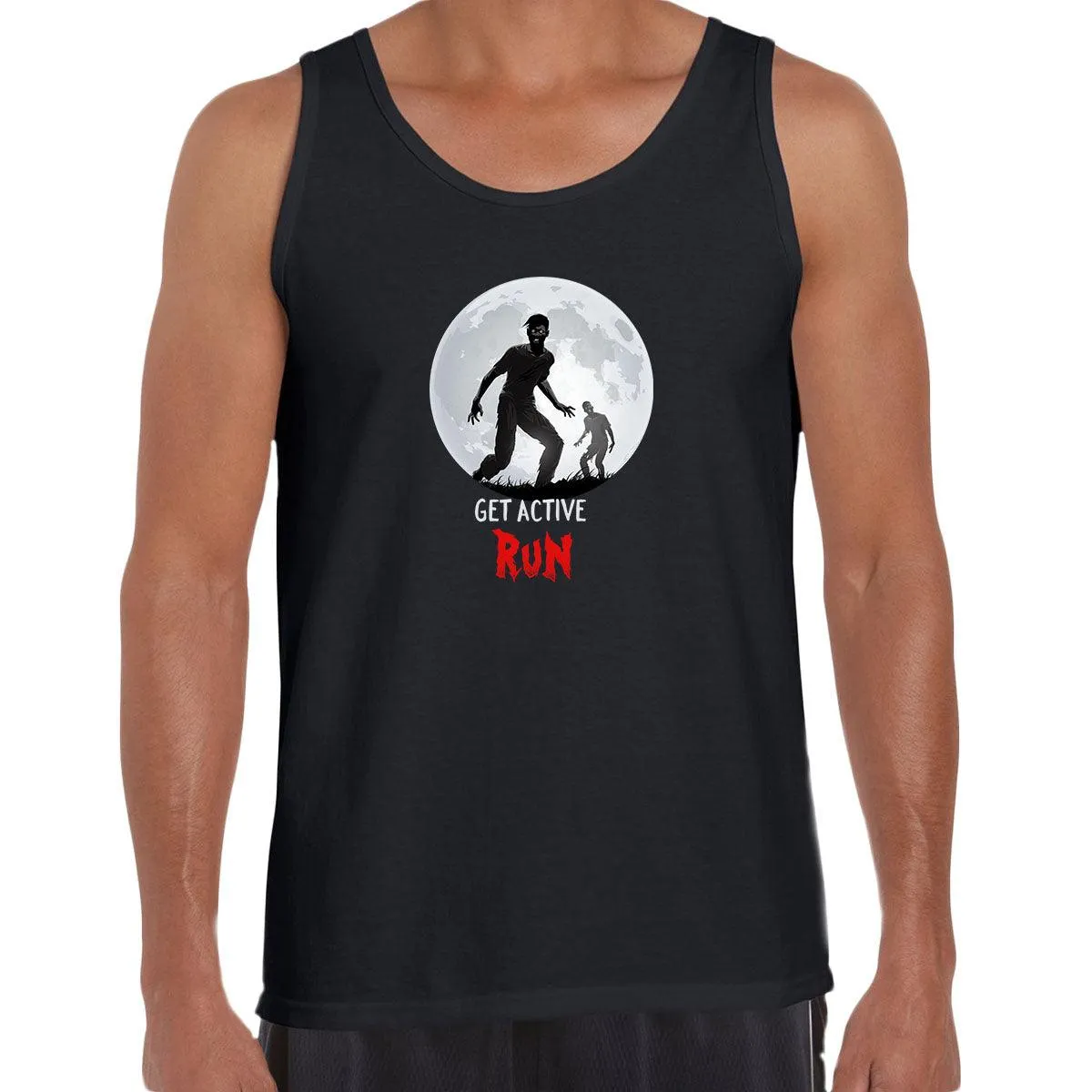 Halloween Get active Running Zombie Unisex Tank Top