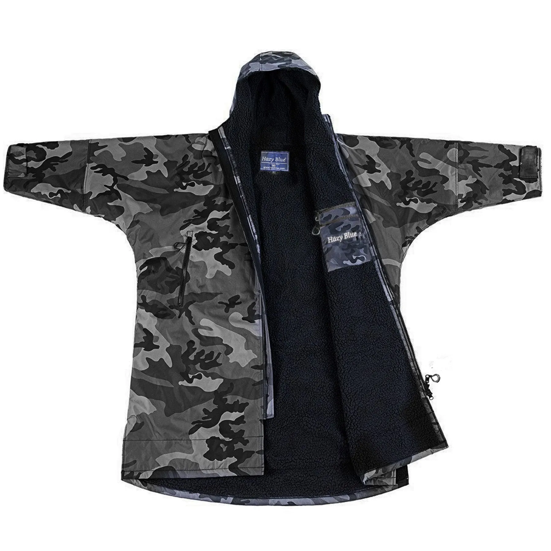 Hazy Blue Unisex Waterproof Camo Edition All Weather Changing Robe