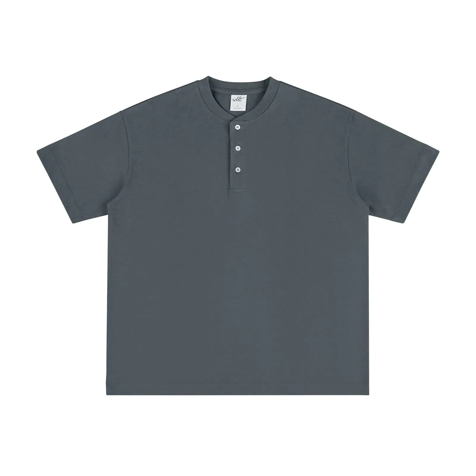 Henley Drop Shoulder T-shirt