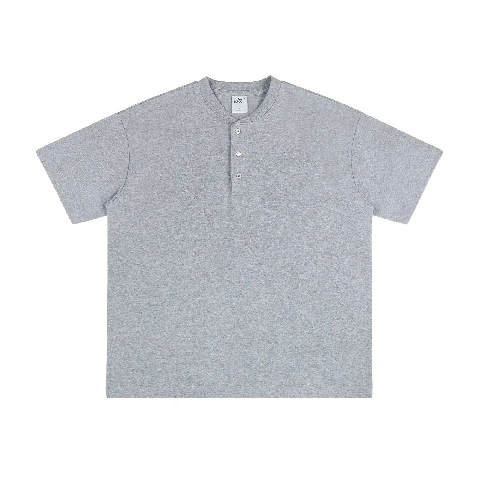 Henley Drop Shoulder T-shirt