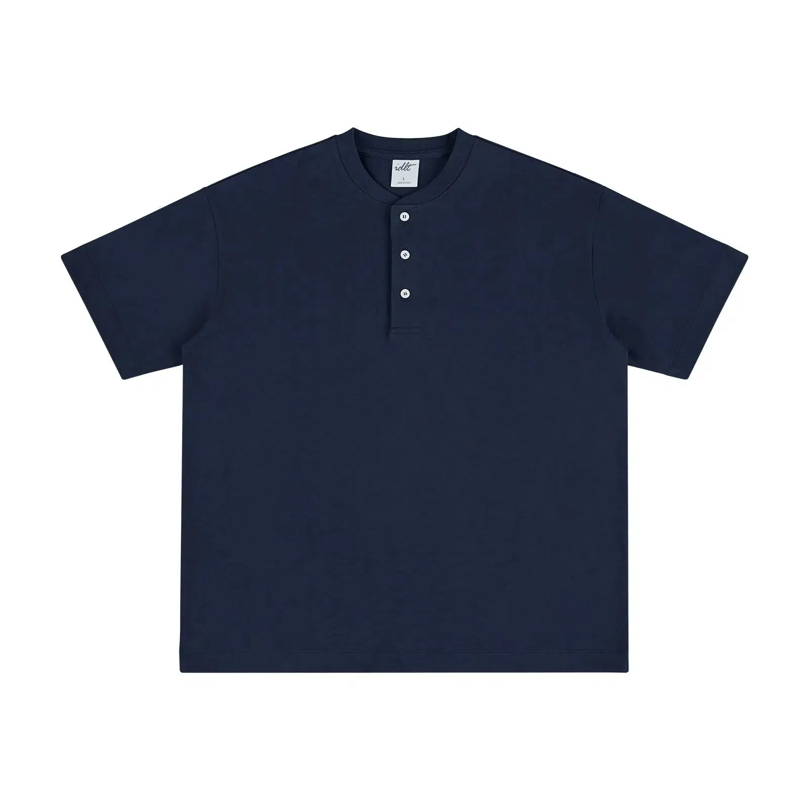 Henley Drop Shoulder T-shirt