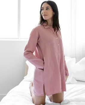 Henna Linen Nightshirt - XS LEFT