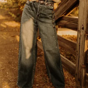 High Rise Wide Leg Flare Jean