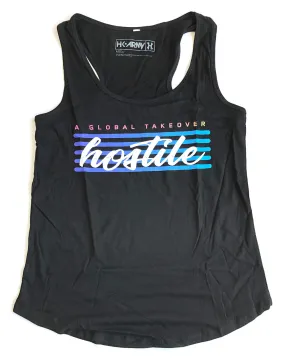 HK Army Hostile Global Takeover Black Tank Top - Medium