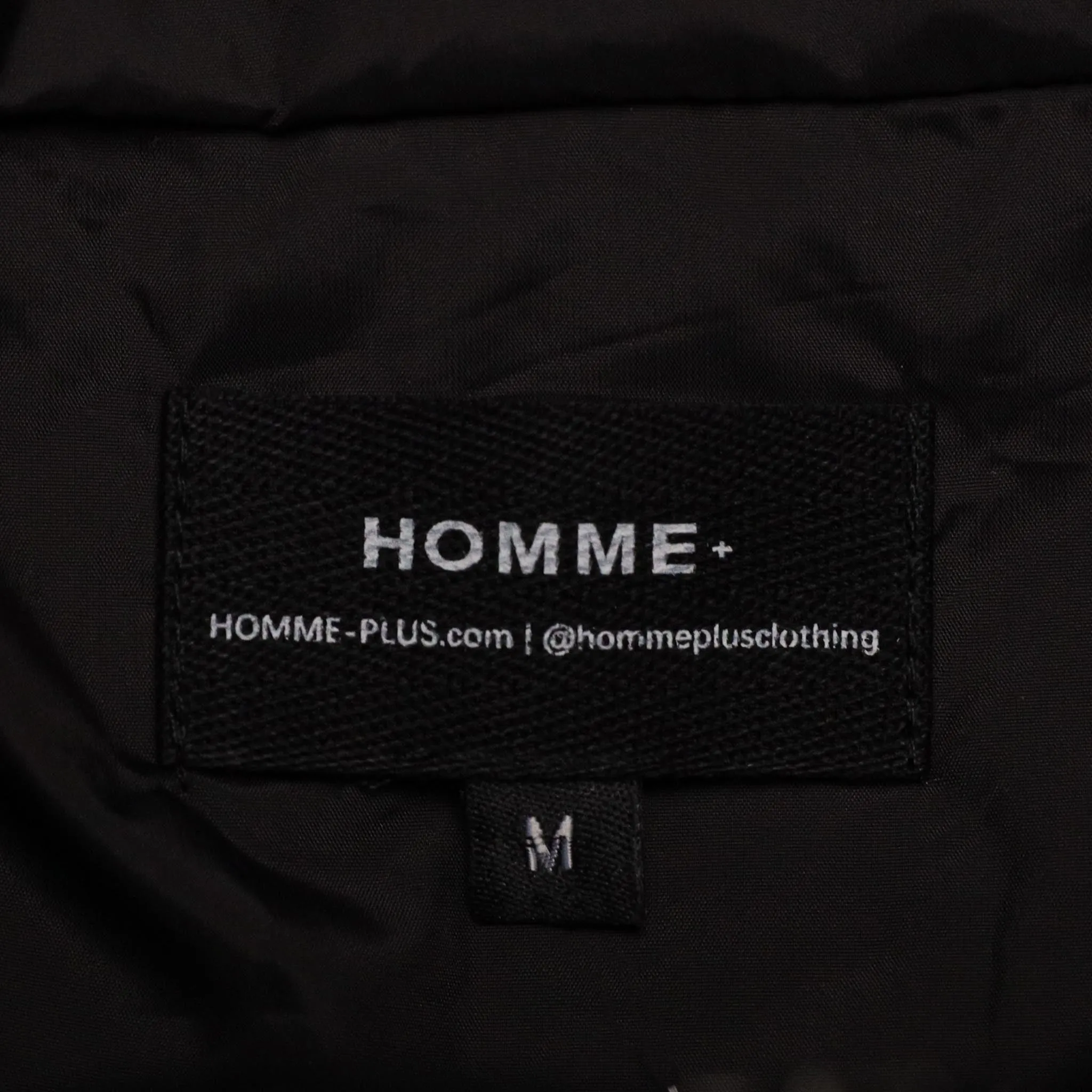 HOMME  Zip Sherpa Jacket Black