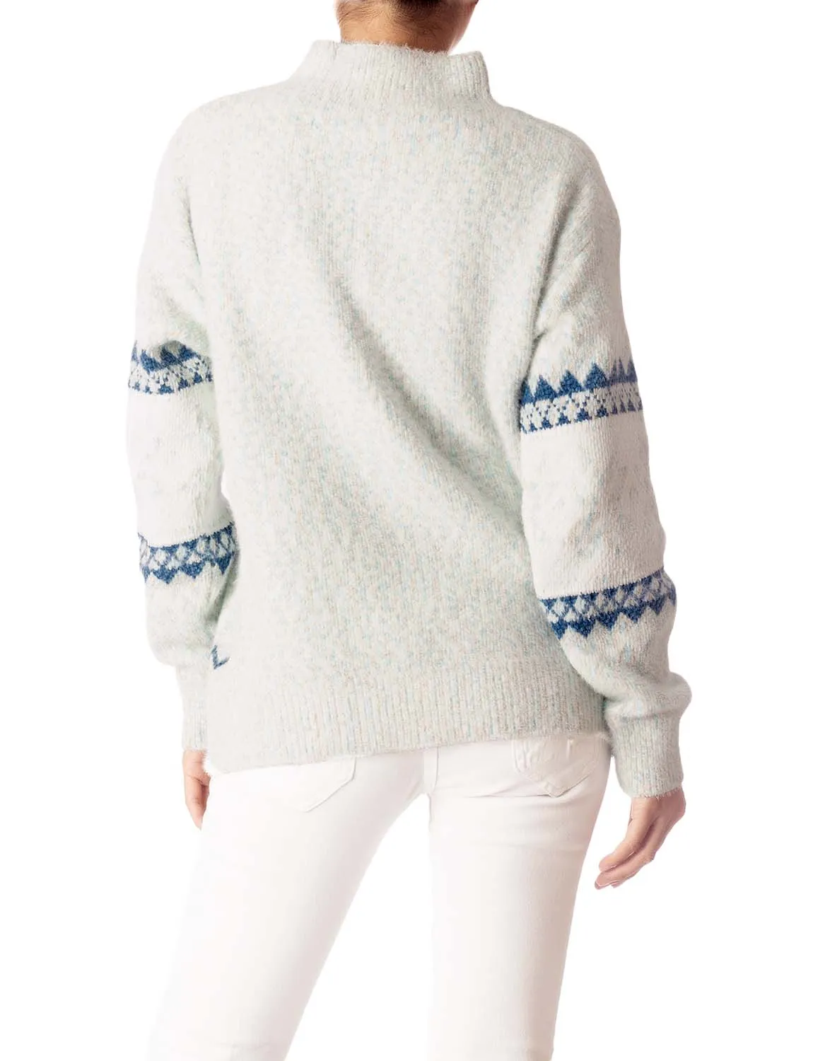 iB-iP Women's Cozy Casual Lightweight Top Long Sleeve Soft Pullover Sweater