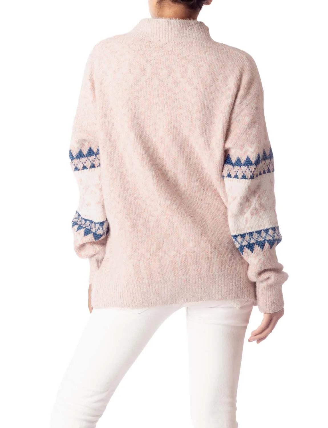 iB-iP Women's Cozy Casual Lightweight Top Long Sleeve Soft Pullover Sweater