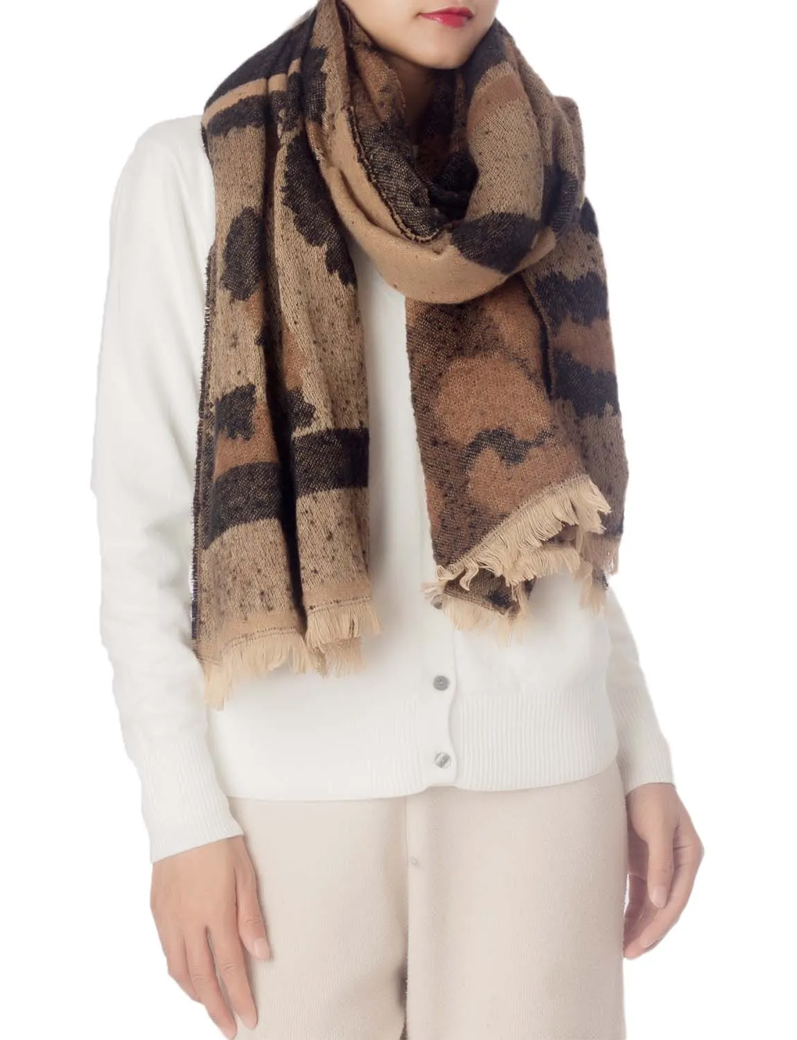 iB-iP Women's Large Wraps Leopard Prints Scarf