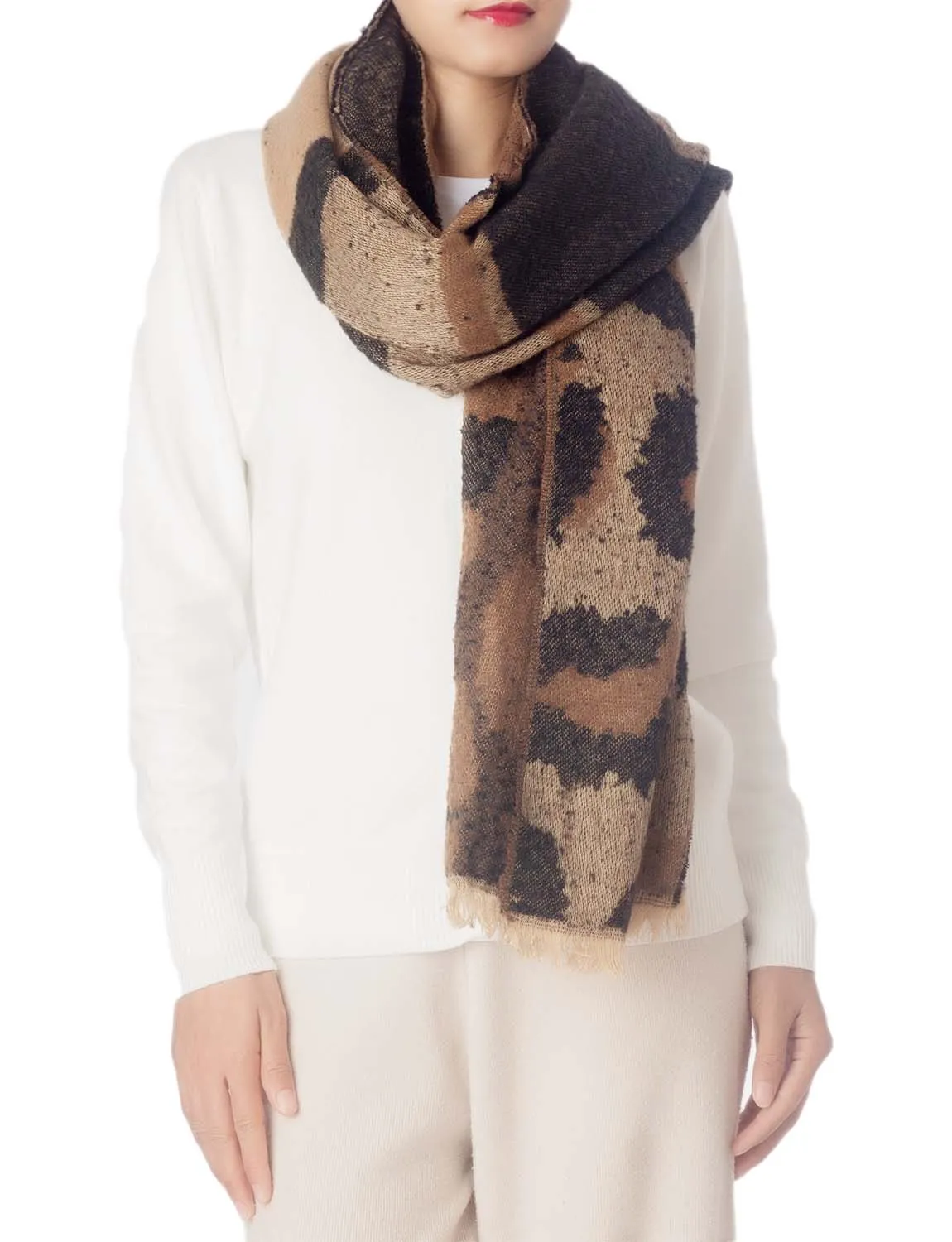 iB-iP Women's Large Wraps Leopard Prints Scarf