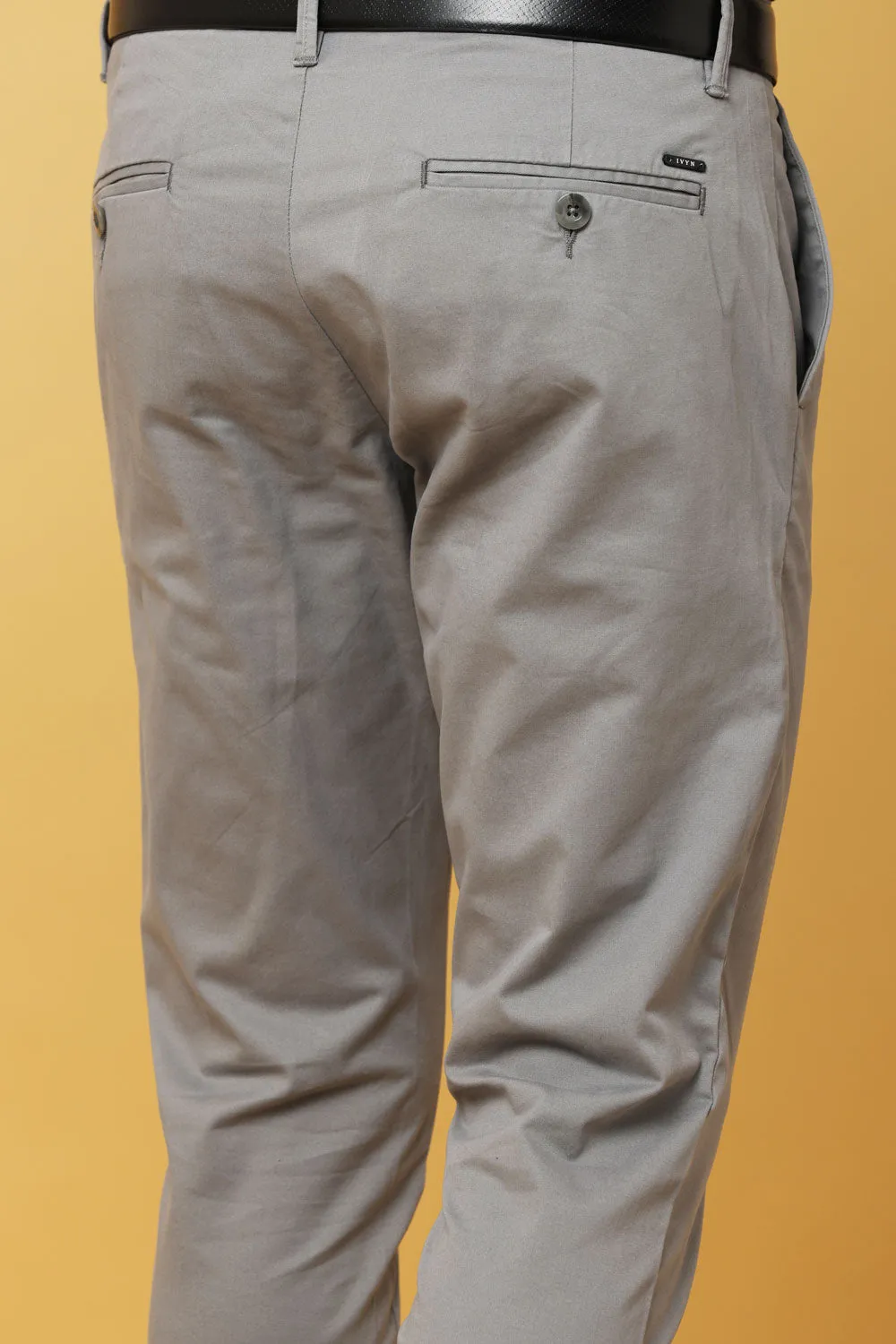 Ivyn Elegant Grey Trousers for Men's