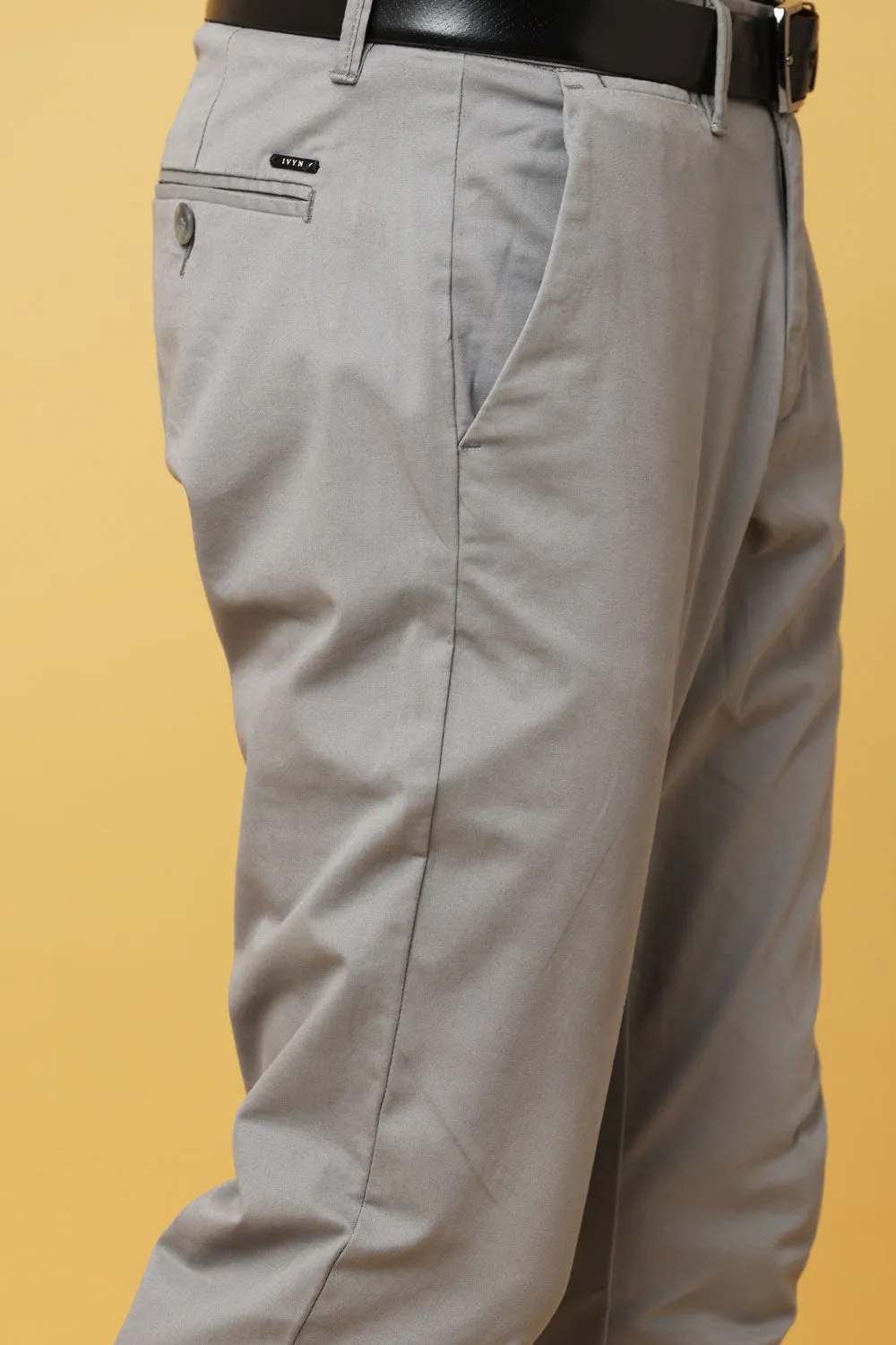 Ivyn Elegant Grey Trousers for Men's