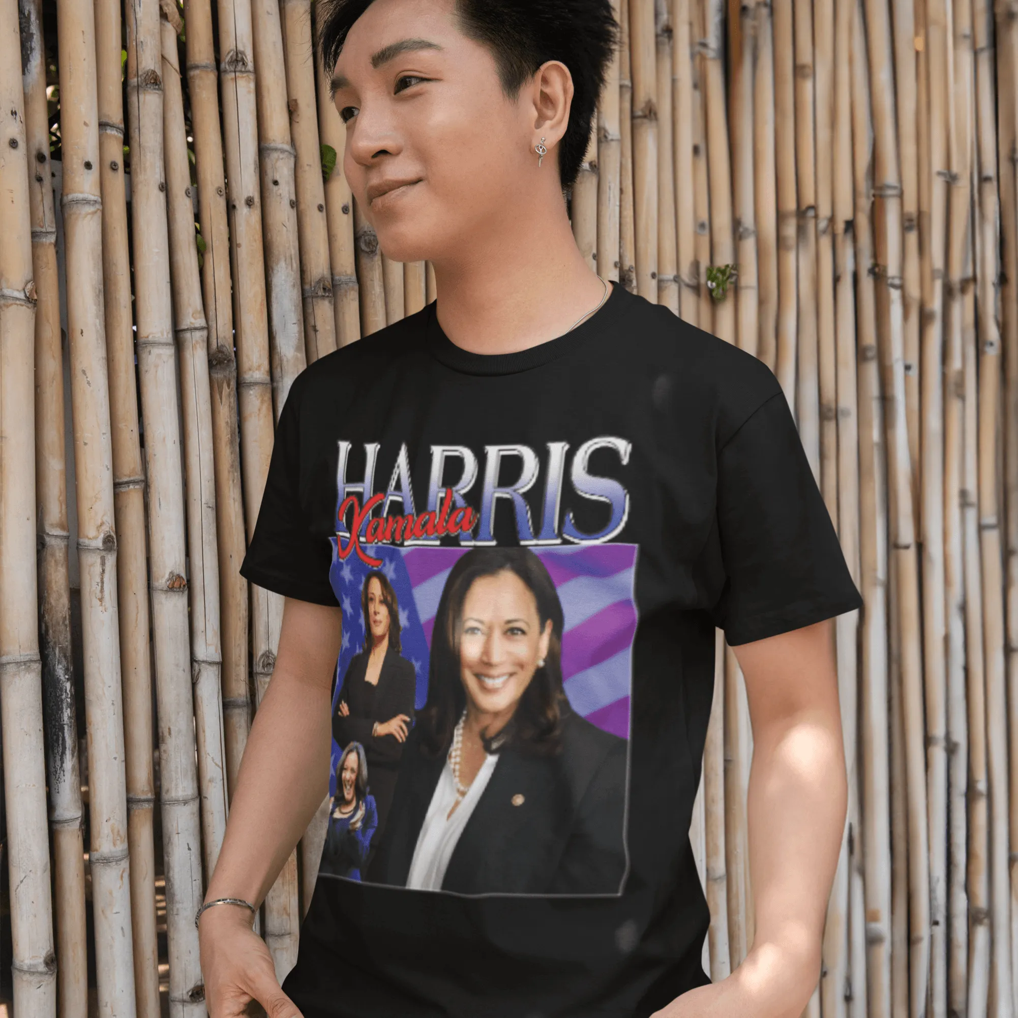 Kamala Harris T-shirt Short Sleeve 100% Cotton Unisex Crew Neck Top