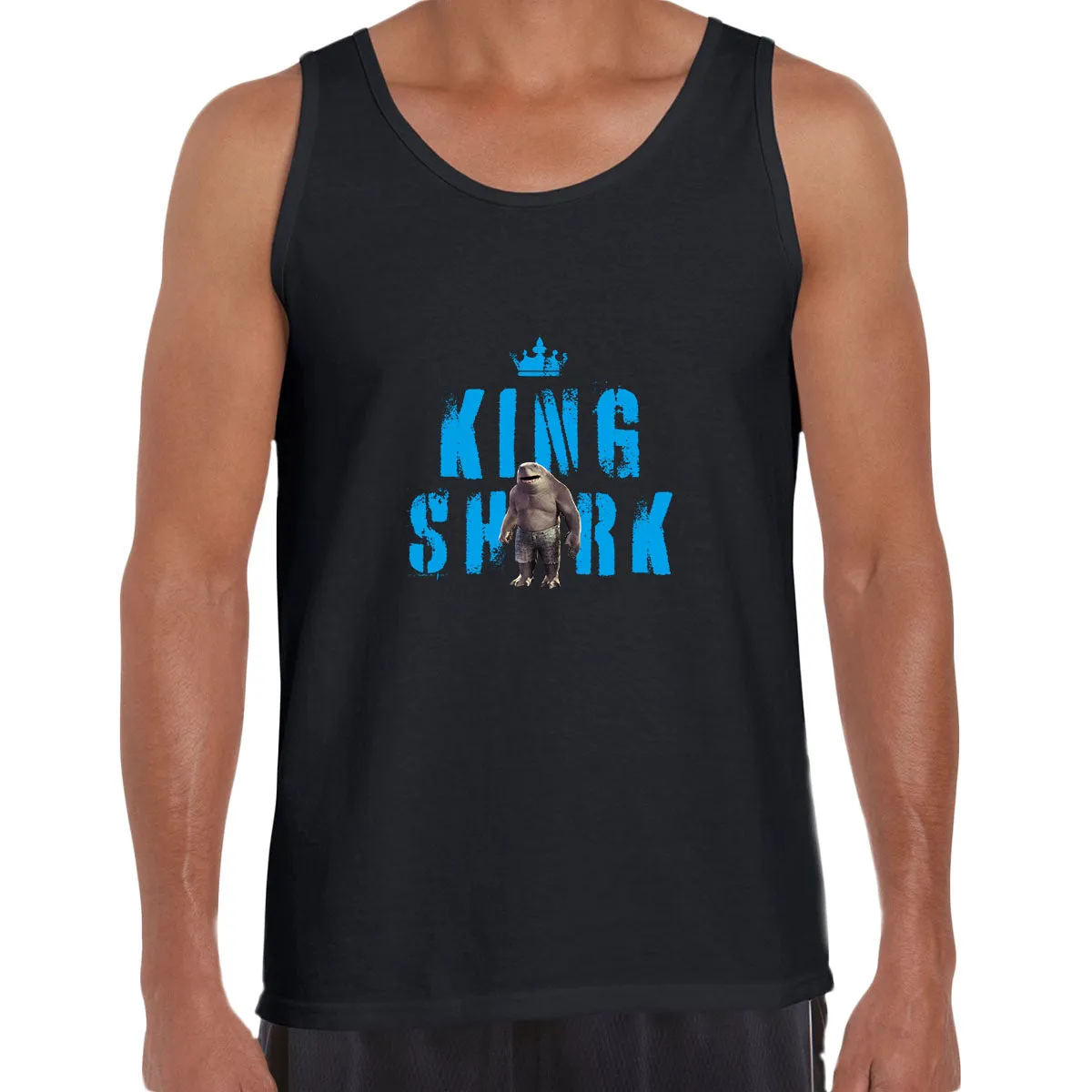 King Shark DC Funny Suicide Squad Typographygraphy Movie Unisex Tank Top