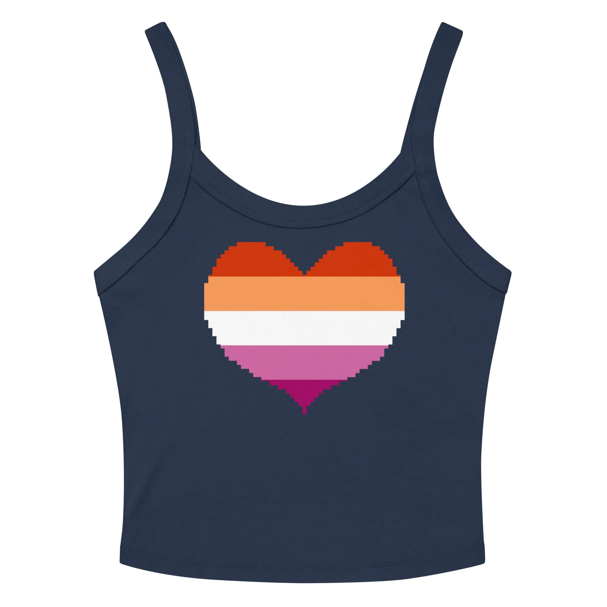 Lesbian Heart Scoop Neck Tank Top