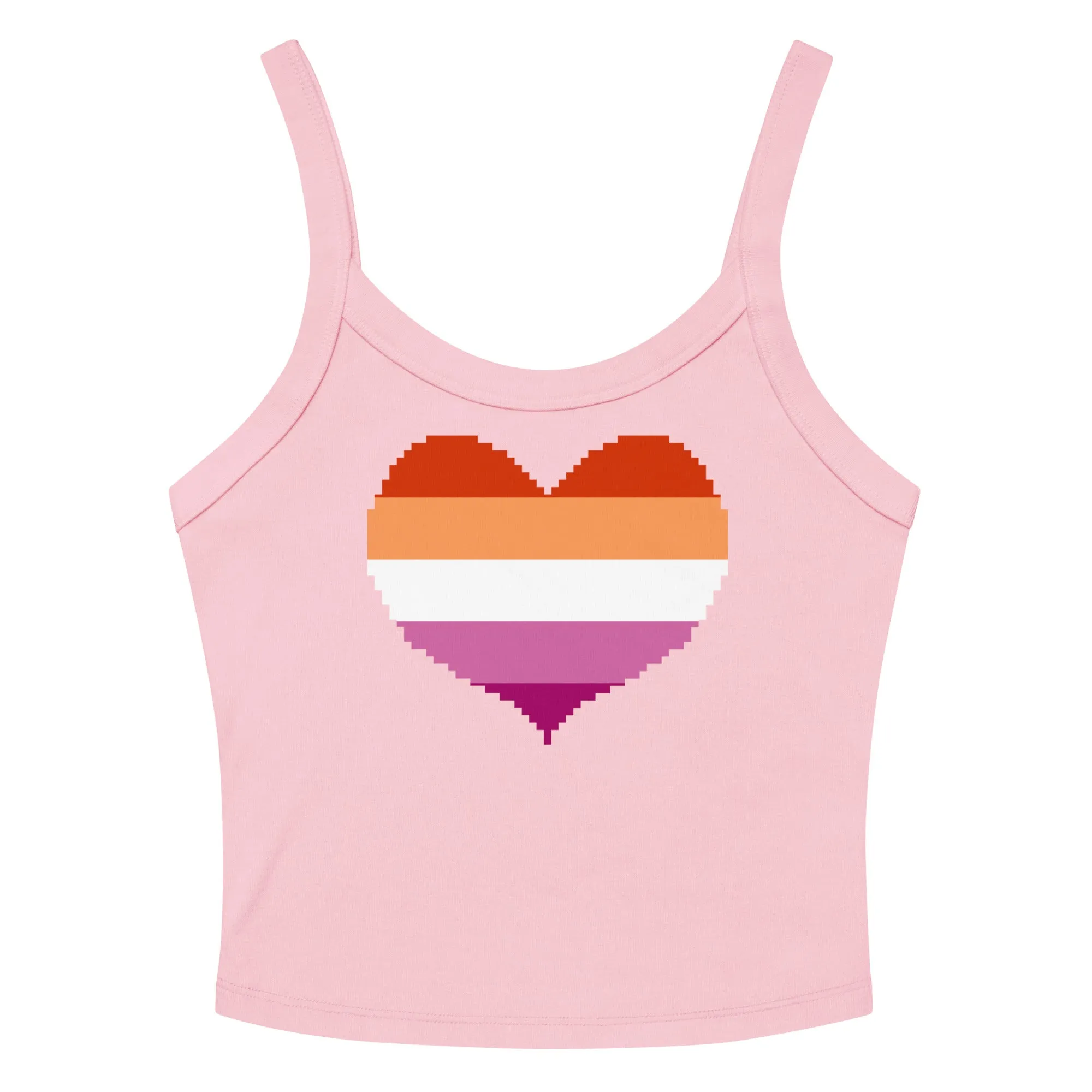 Lesbian Heart Scoop Neck Tank Top