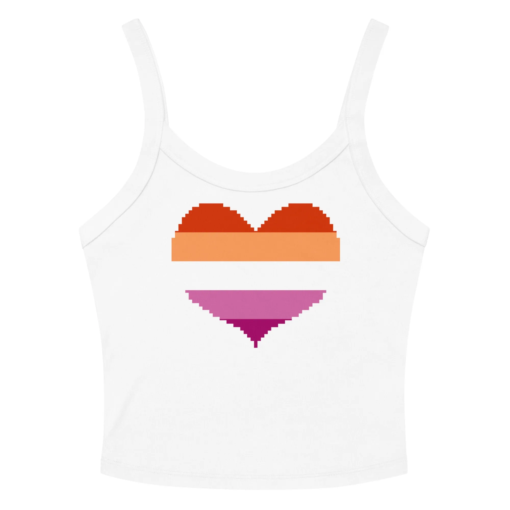 Lesbian Heart Scoop Neck Tank Top