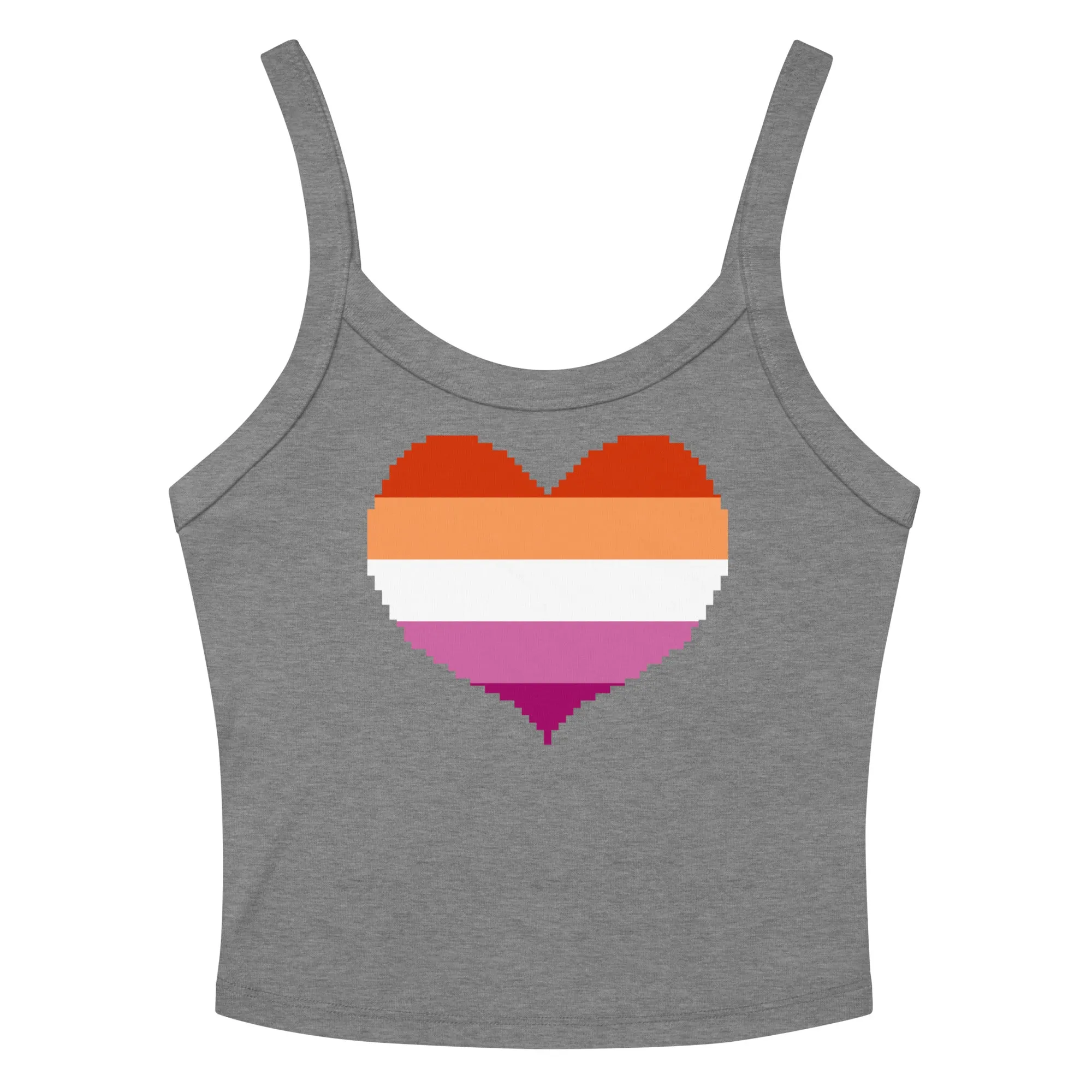 Lesbian Heart Scoop Neck Tank Top