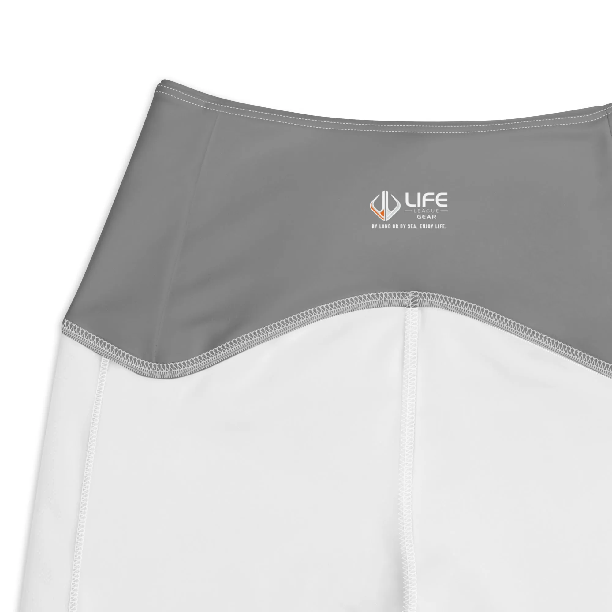 Life League Gear - Women's Leggings with Pockets "ADAPT" - KEYS BLUE / SHARK GREY