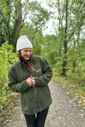 Limited Edition Forest Green Sherpa Fleece Jacket