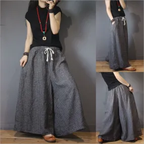 Linen Summer Wide Legs Women Casual Pants LPP971310