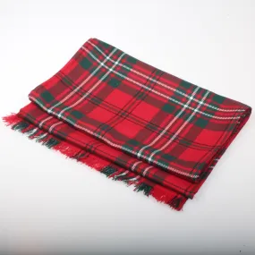 Luxury Lightweight Scarf in Scott Red Modern Tartan