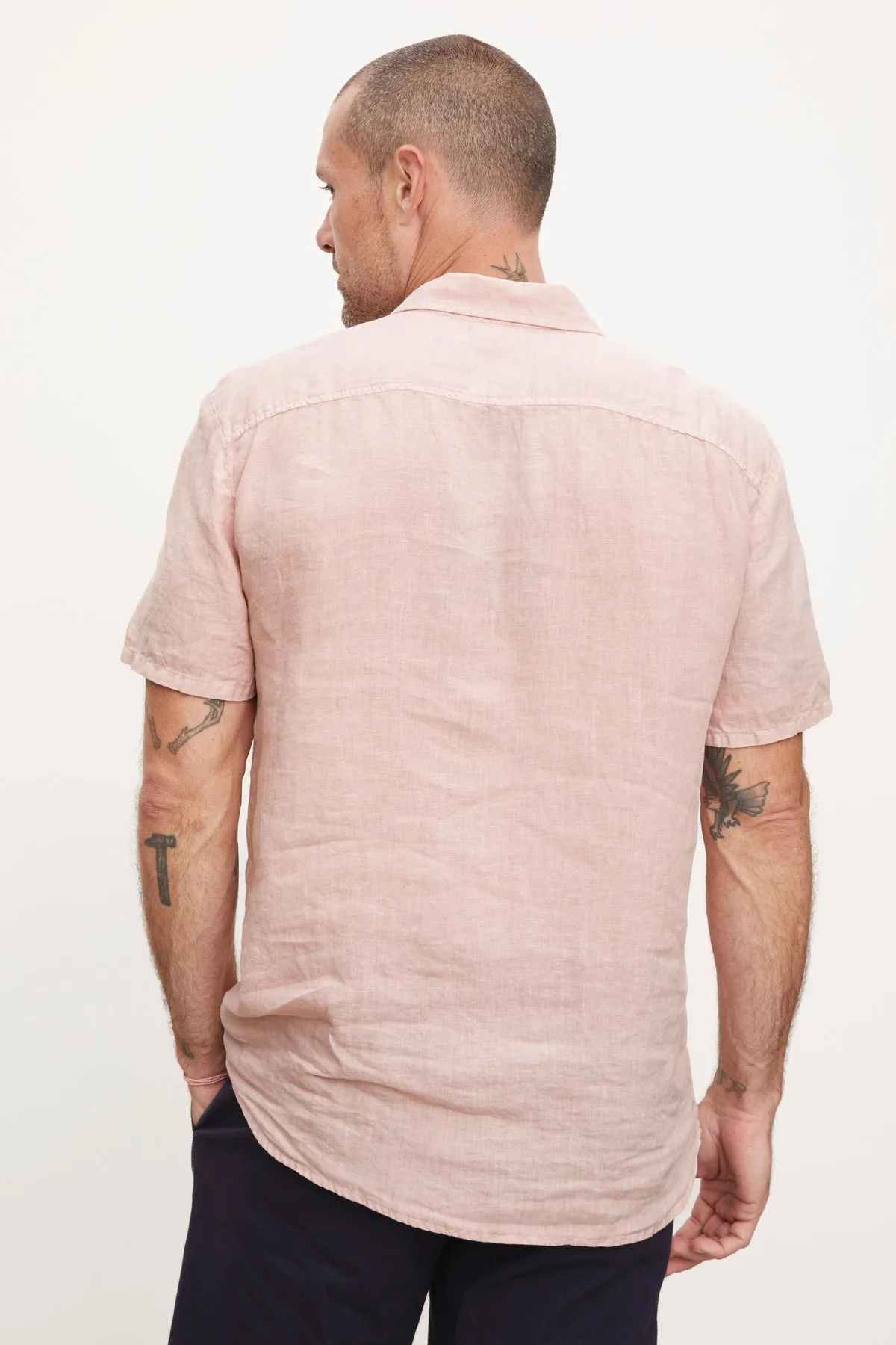 MACKIE LINEN BUTTON-UP SHIRT